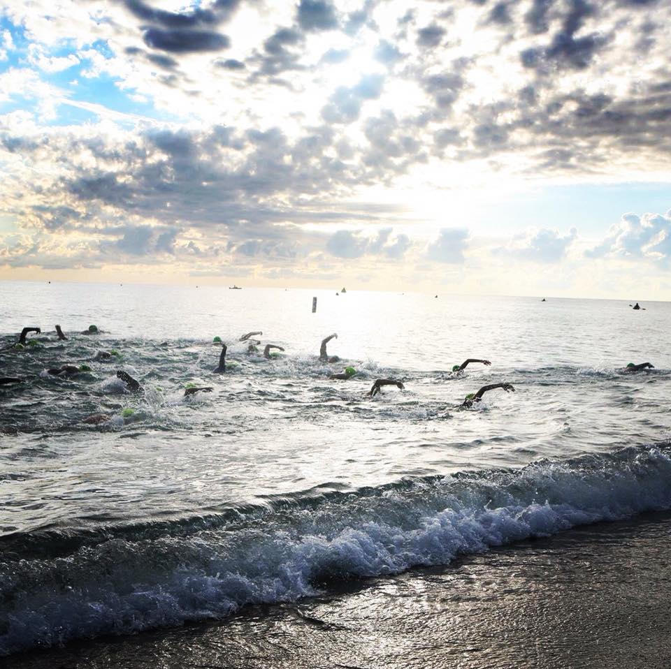 open water swimming lake michigan