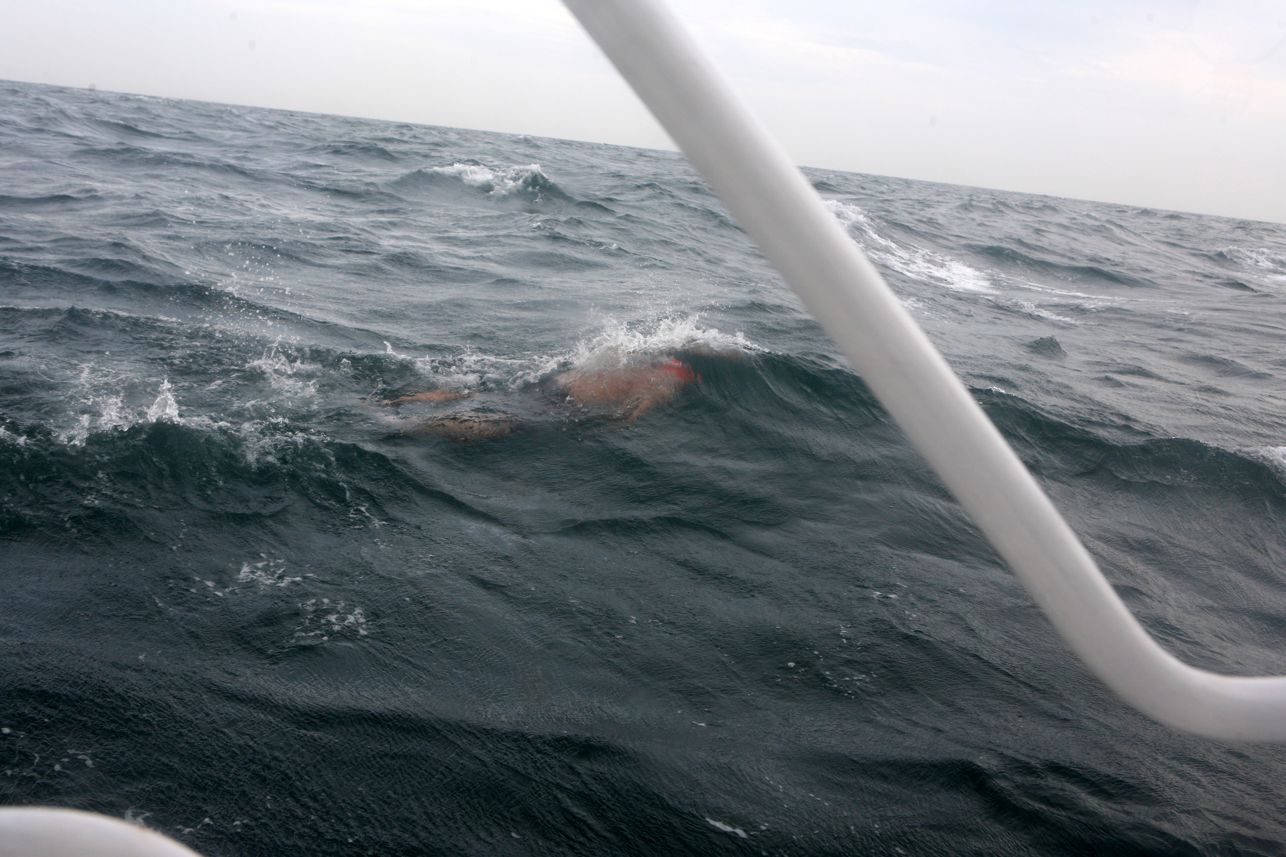 Doug McConnell swimmng the English Channel