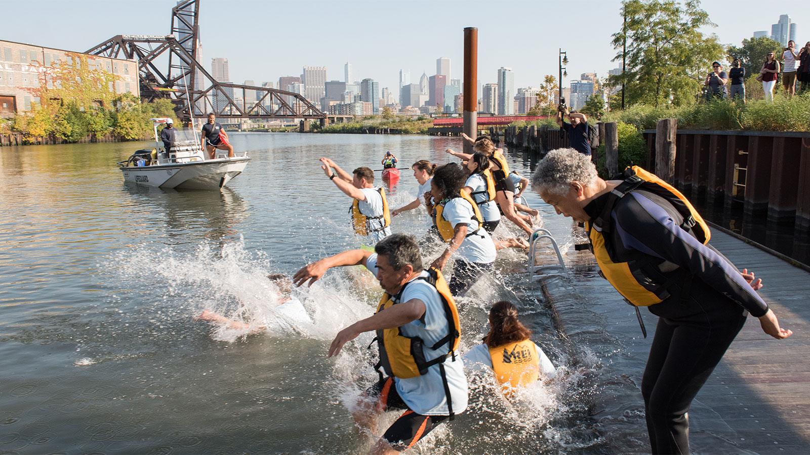 WTTW Article - Chicago River Swim